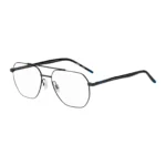 Double-bridge optical frames in black metal