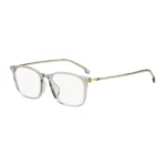 Optical frames in transparent acetate and gold-tone steel