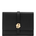 Black A5 conference folder with Double B monogram closure
