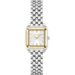 MAE PETITE Stainless-steel link-bracelet watch with silver-white dial