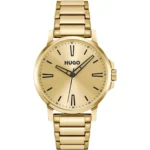 Gold-tone watch with tonal dial and bracelet