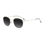 Gold-tone sunglasses with logo detail
