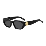 Black-acetate sunglasses with Double B monogram