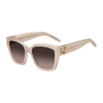 Nude-acetate sunglasses with Double B monogram