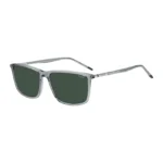 Clear-acetate sunglasses with tubular temples