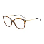 Havana-acetate optical frames with gold-tone temples