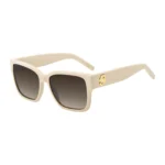Beige-acetate sunglasses with Double B monogram