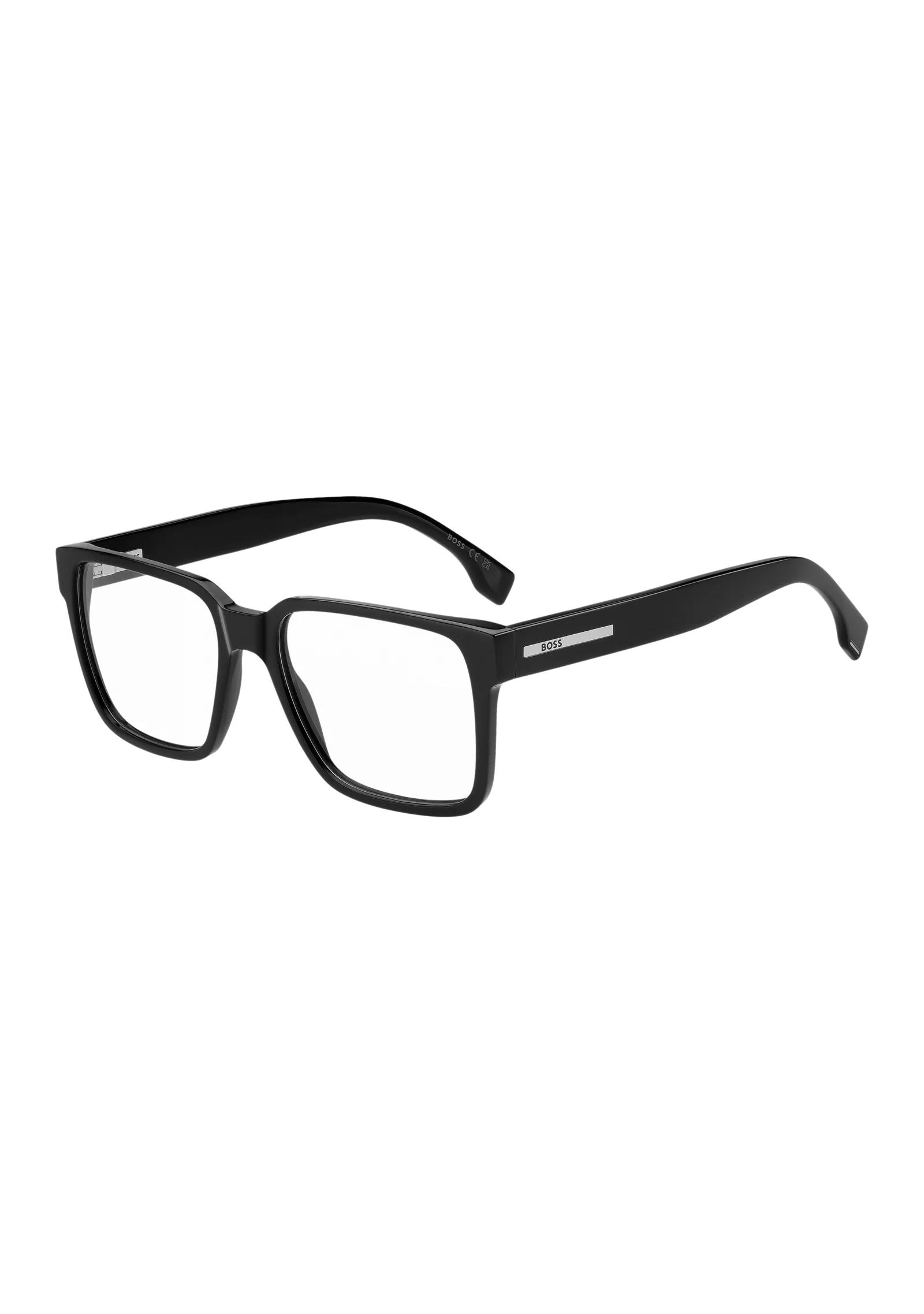hbeu58610101_999_220 Black-acetate optical frames with logo plaque - Image 1