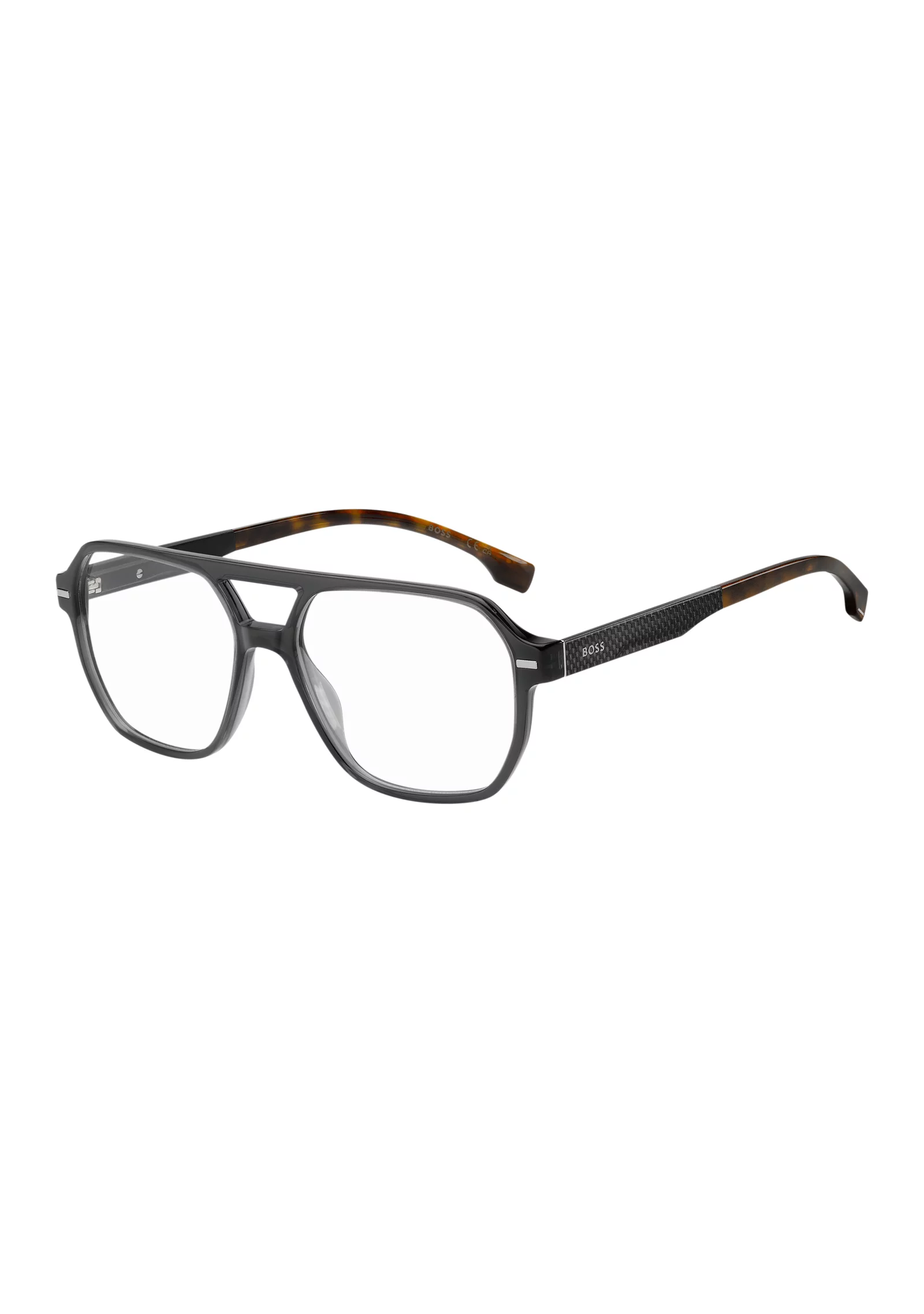 hbeu58610322_999_220 Grey-acetate optical frames with Havana end-tips - Image 1