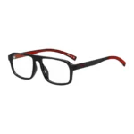 Black optical frames with red trims