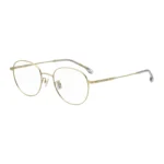 Gold-tone optical frames with tubular temples