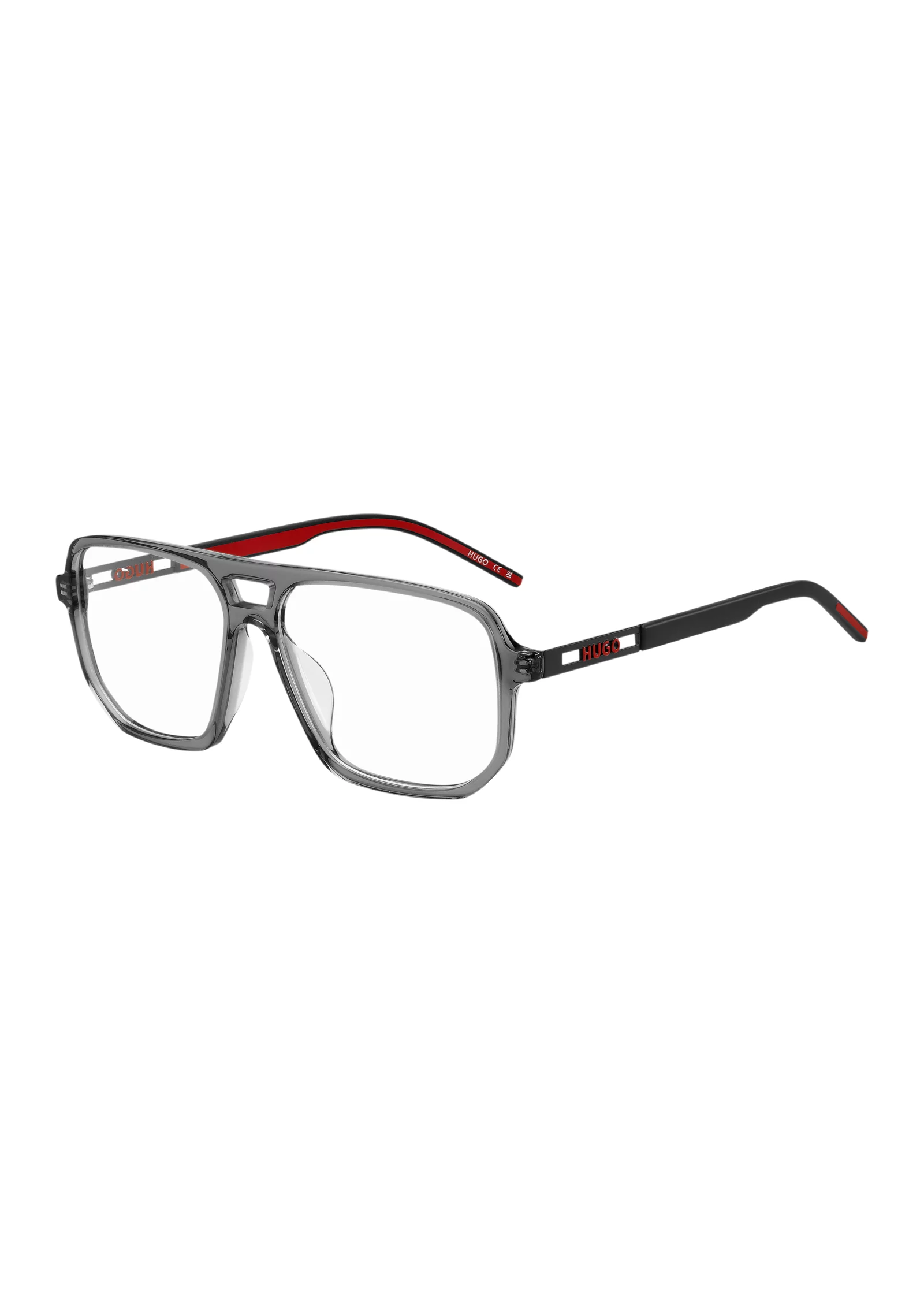 hbeu58610630_999_220 Grey-acetate optical frames with cut-out logo - Image 1