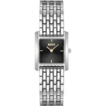 Silver-tone watch with square case