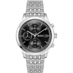 Stratus chronograph watch with seven-link bracelet