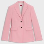 Regular-fit stretch blazer, Light Pink