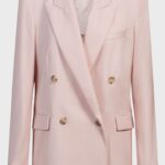 Regular-fit blazer in virgin wool, Light Pink