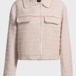 Regular-fit tweed jacket, Light Pink
