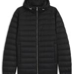 Padded jacket in water-repellent fabric with down filling, Black
