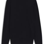 Silk sweater with Prince of Wales check structure, Dark Blue