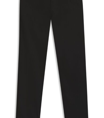 Maine regular-fit trousers in cotton-blend satin, Black