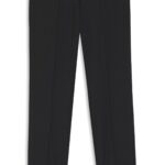 Extra-slim-fit trousers in pinstripe stretch poplin, Dark Grey