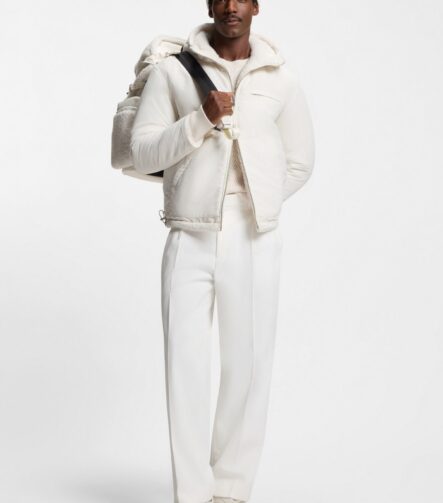 BOSS x Steiff reversible jacket in teddy fabric, Natural