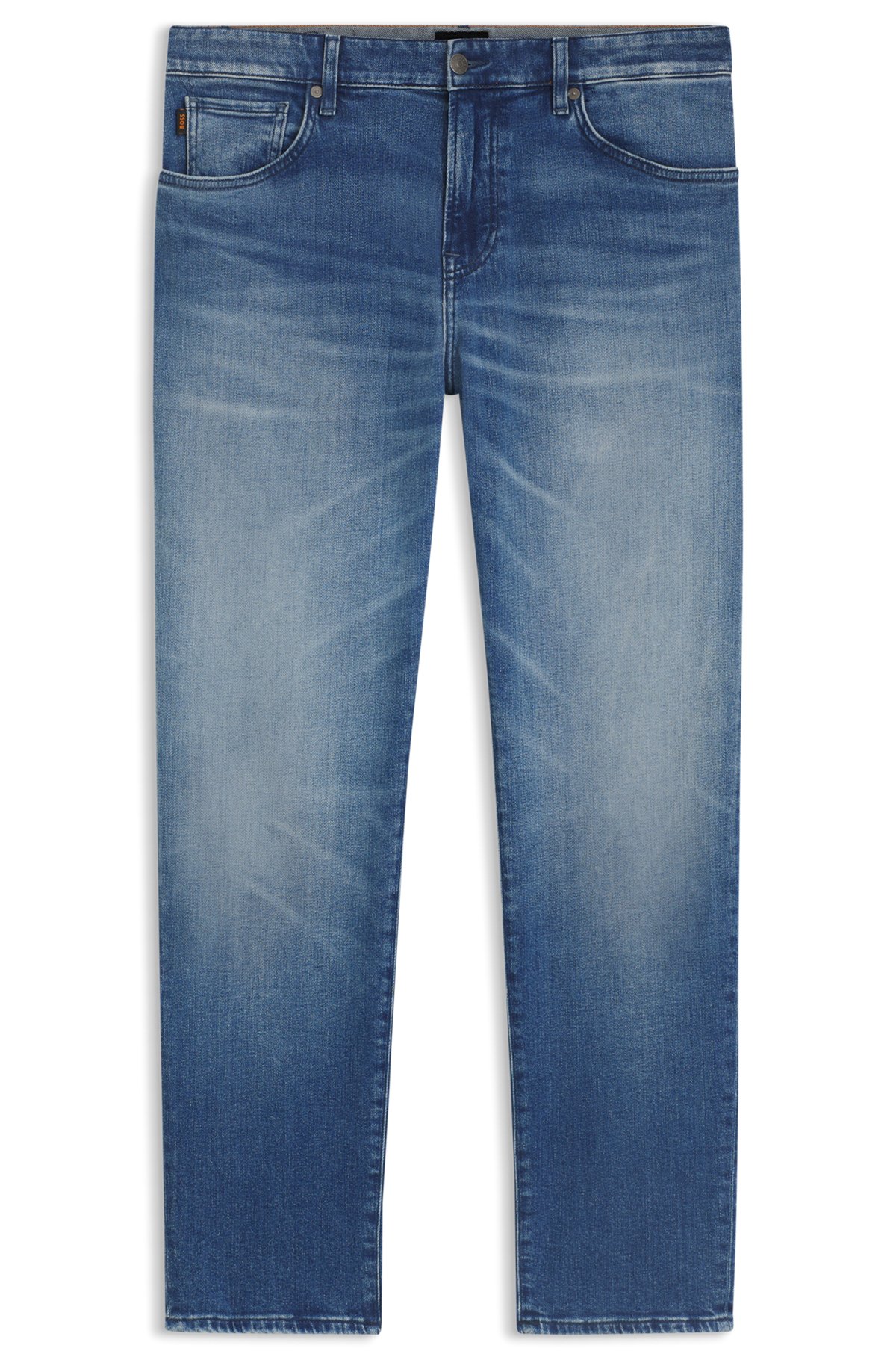 hbeu50549518_431-1 Maine regular-fit jeans in blue comfort-stretch denim, Blue