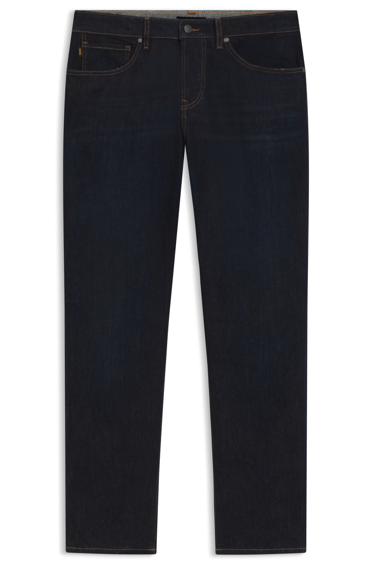 hbeu50549519_402-1 Maine regular-fit jeans in blue soft-motion denim, Dark Blue
