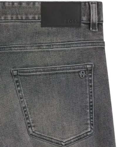 Delaware slim-fit jeans in grey soft-motion denim, Grey