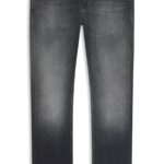 Delaware slim-fit jeans in blue Italian-made denim, Dark Grey