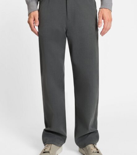 Melange jeans in cotton denim, Grey