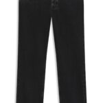 Regular-fit jeans in black comfort-stretch denim, Black