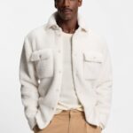 BOSS x Steiff relaxed-fit overshirt in teddy fabric, Natural