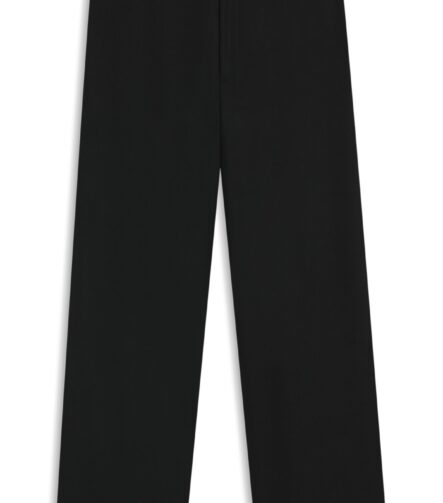Tapered-fit trousers in a wool blend, Black