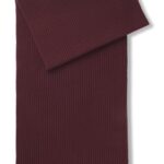 BOSS BY BECKHAM scarf in virgin wool and cashmere, Dark Red