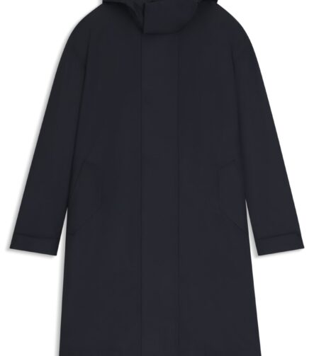 BECKHAM x BOSS water-repellent hooded jacket, Dark Blue