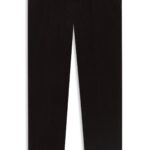 BECKHAM x BOSS pleat-front trousers in striped cotton, Dark Brown