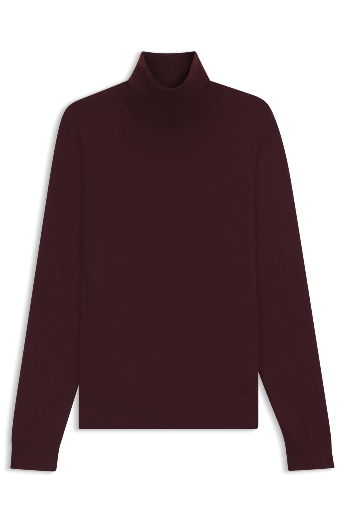 hbeu50557974_606-1 BECKHAM x BOSS rollneck sweater in cashmere , Dark Red